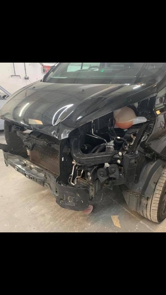 Ford Transit before repair